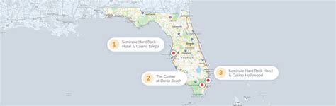 map of florida casinos locations.